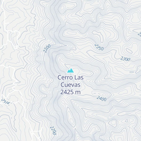 Map of Cerro Las Cuevas