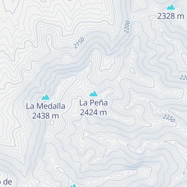 Map of La Peña