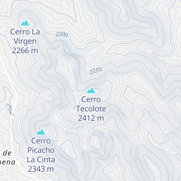 Map of Cerro Picacho Colorado