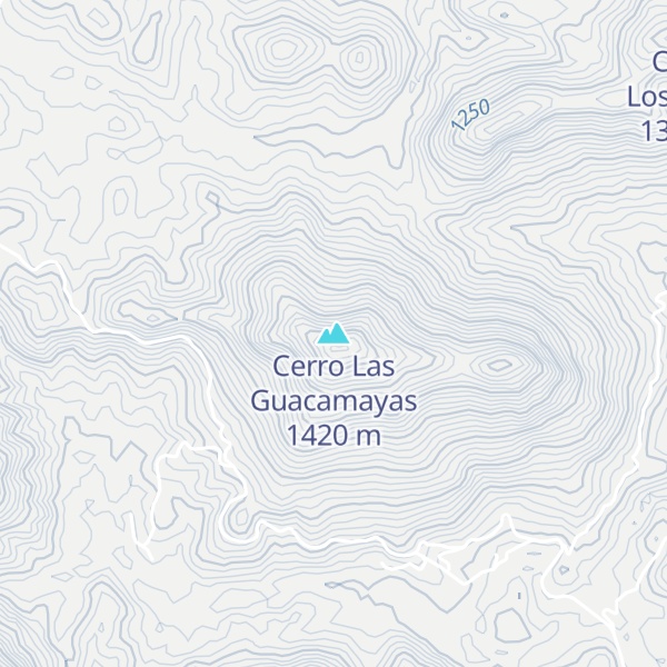 Map of Cerro Las Guacamayas