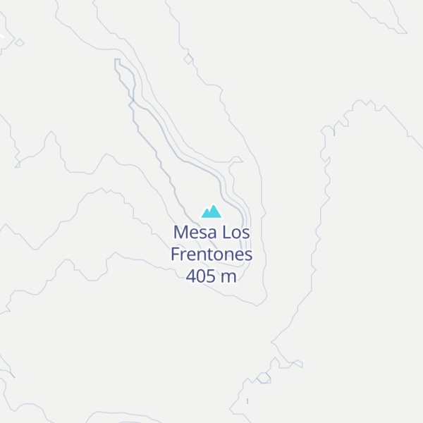 Map of Mesa Los Frentones