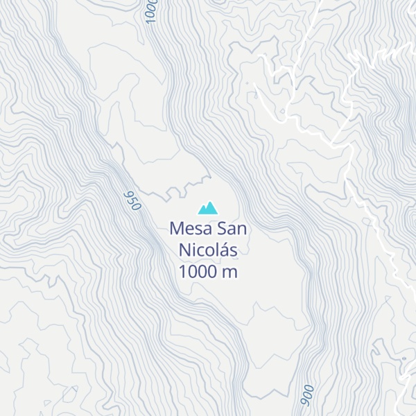 Map of Mesa San Nicolás