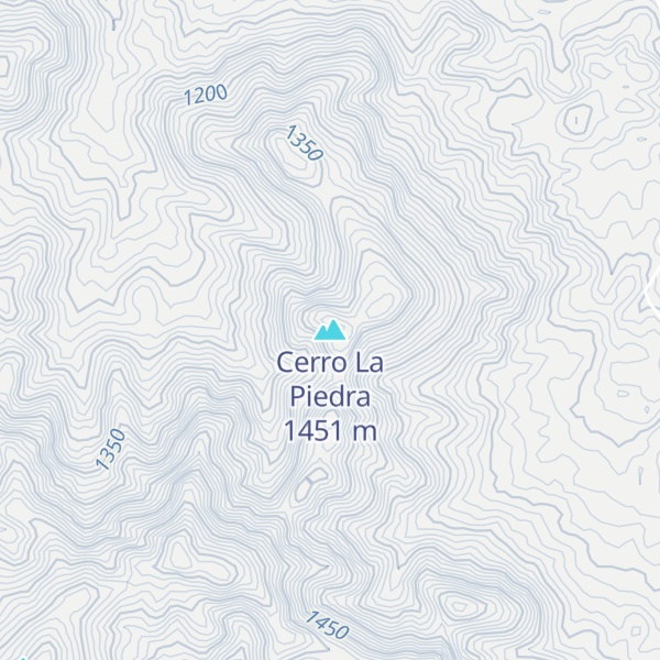 Map of Cerro La Piedra