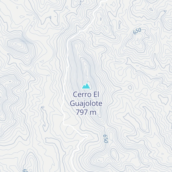 Map of Cerro El Guajolote