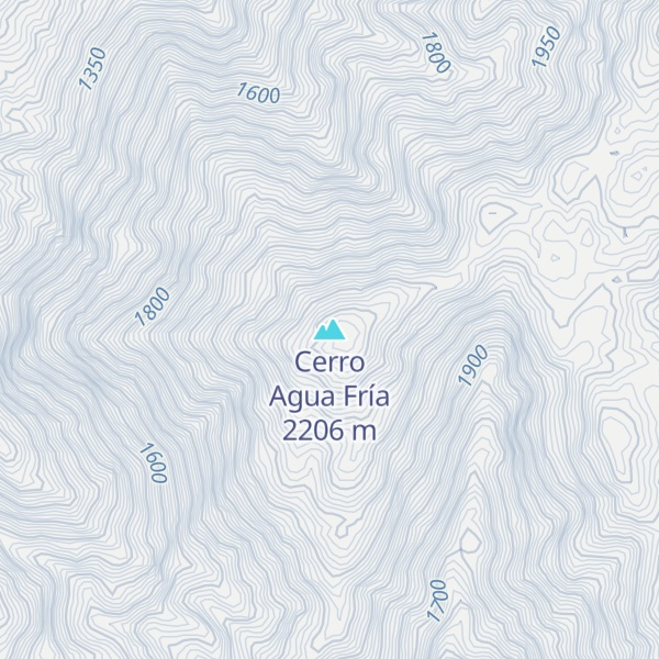 Map of Cerro Agua Fría