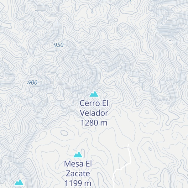 Map of Cerro El Velador