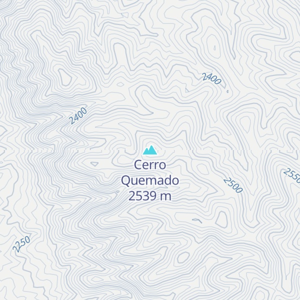 Map of Cerro Quemado