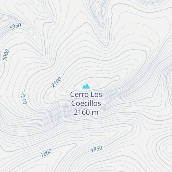 Map of Cerro Los Coecillos