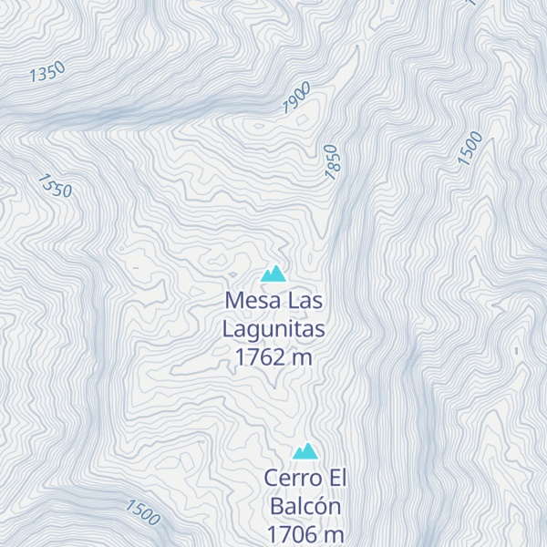 Map of Mesa Las Lagunitas