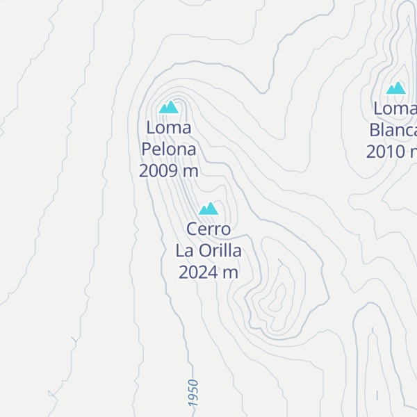 Map of Cerro La Orilla