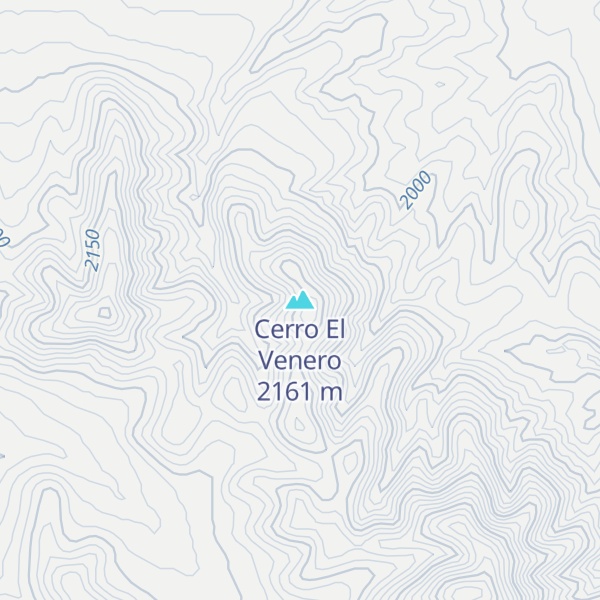 Map of Cerro El Venero