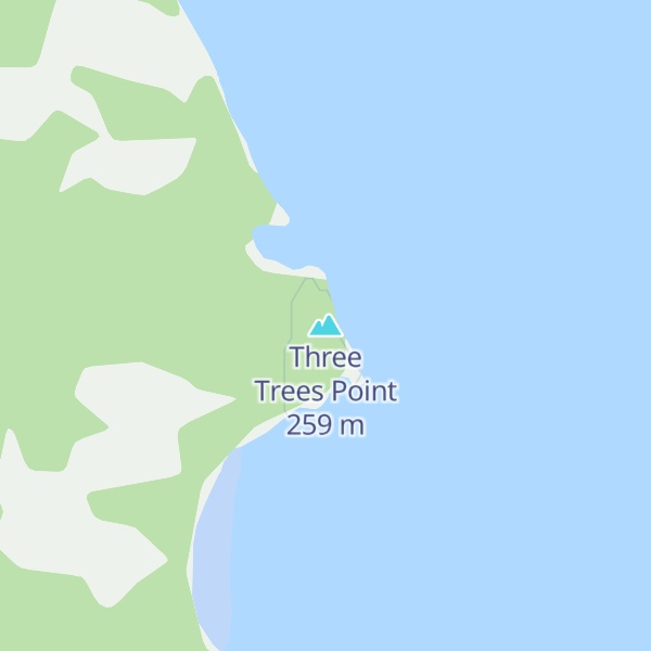 Map of Three Trees Point