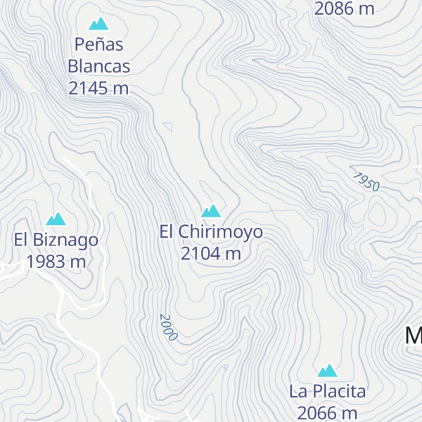 Map of El Chirimoyo