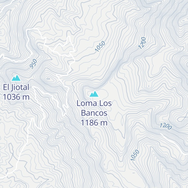 Map of Loma Los Bancos