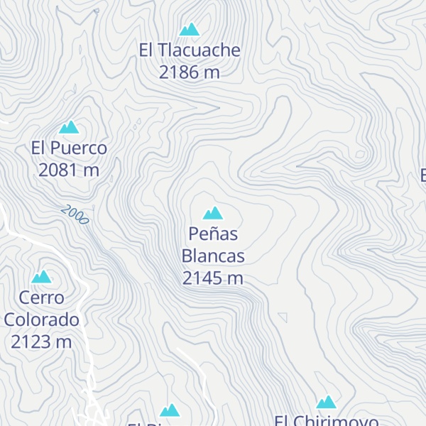 Map of Peñas Blancas