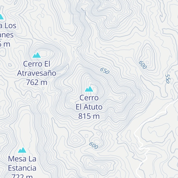 Map of Cerro El Atuto
