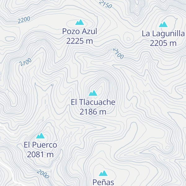 Map of El Tlacuache