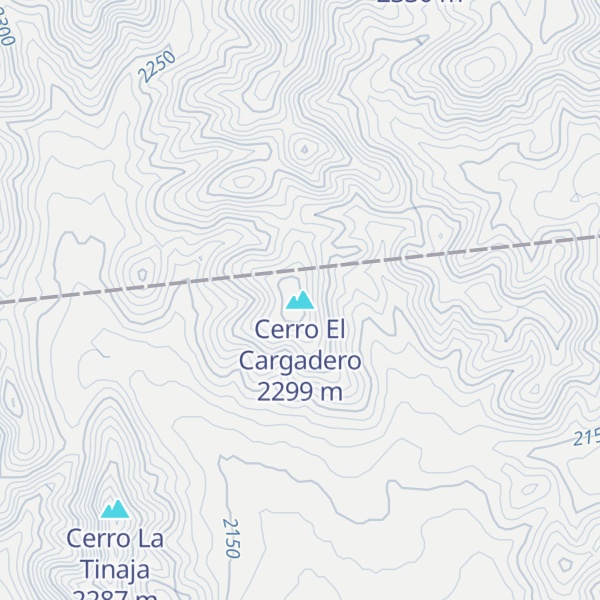 Map of Cerro El Cargadero