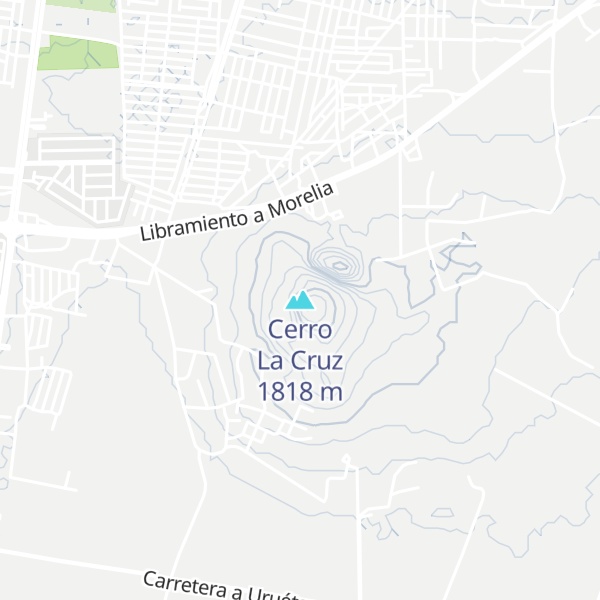 Map of Cerro La Cruz