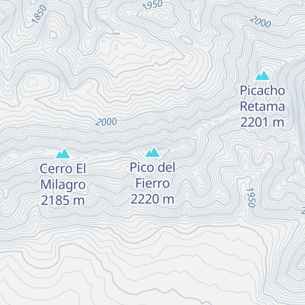 Map of Pico del Fierro