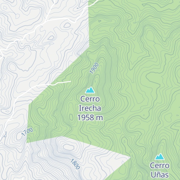 Map of Cerro Irecha