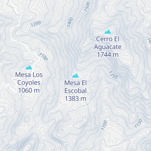 Map of Mesa El Escobal