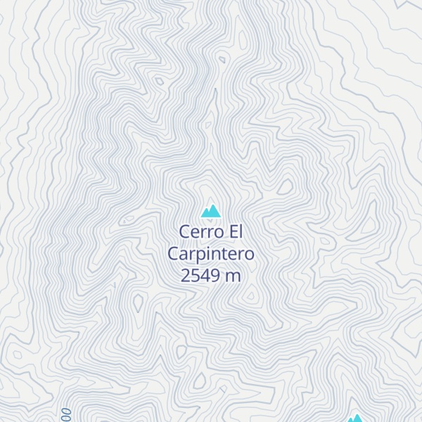 Map of Cerro El Carpintero