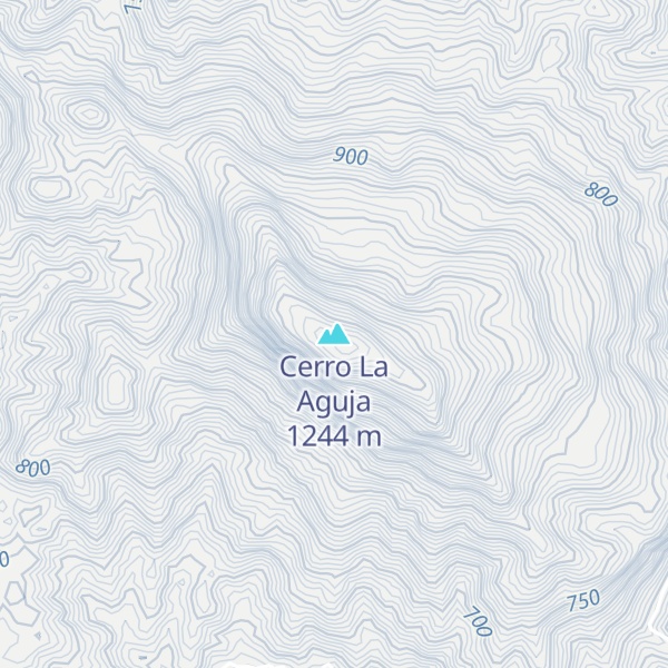 Map of Cerro La Aguja