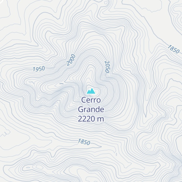 Map of Cerro Grande