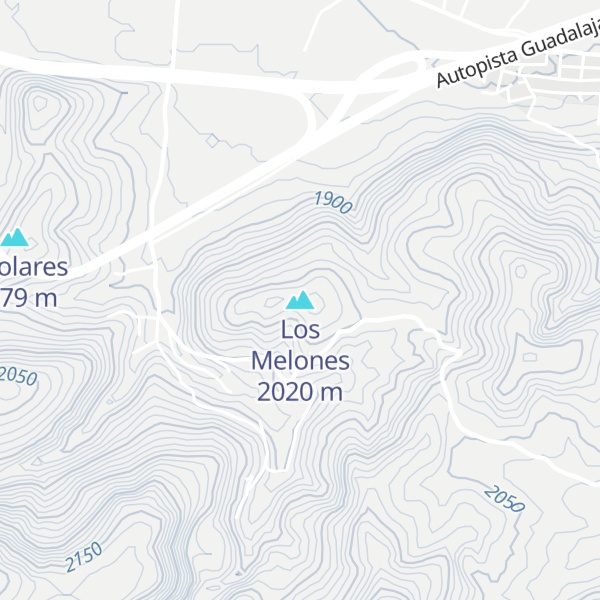 Map of Los Melones