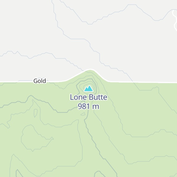 Map of Lone Butte