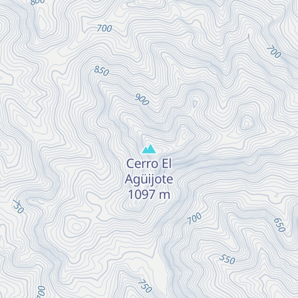 Map of Cerro El Agüijote