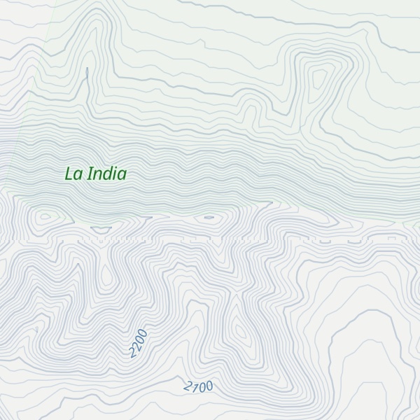 Map of Cerro Las Peñas