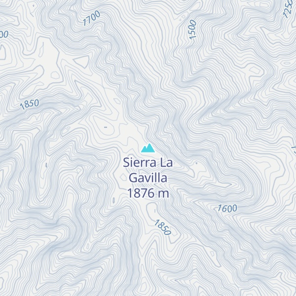 Map of Sierra La Gavilla