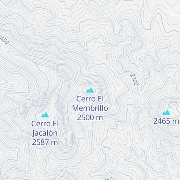 Map of Cerro El Membrillo