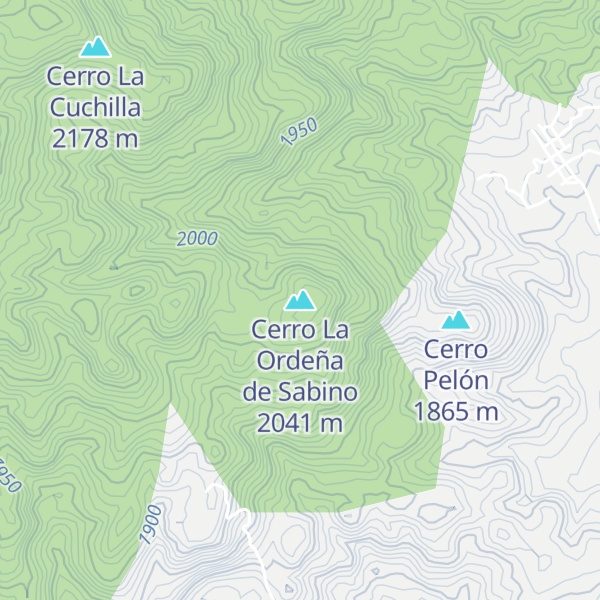 Map of Cerro La Ordeña de Sabino