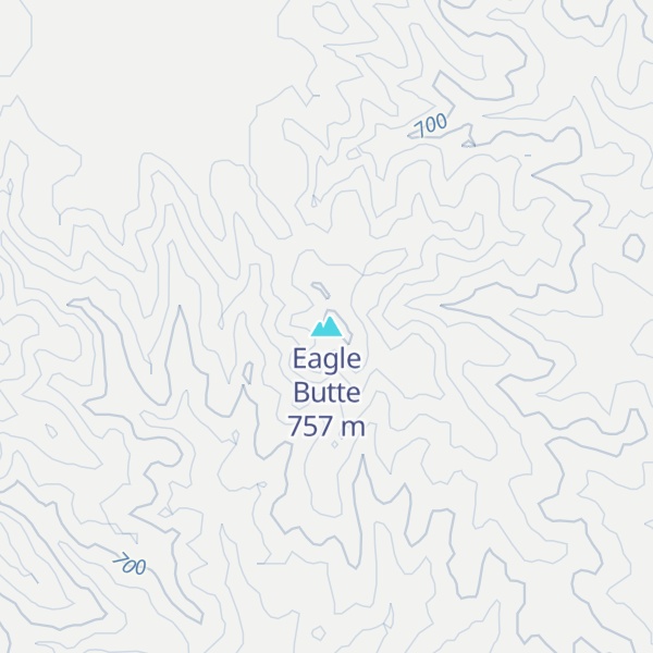 Map of Eagle Butte