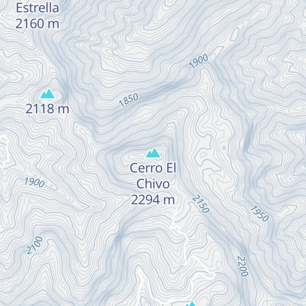 Map of Cerro El Chivo