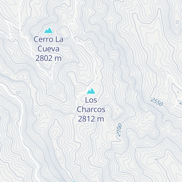 Map of Los Charcos