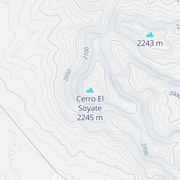 Map of Cerro El Soyate