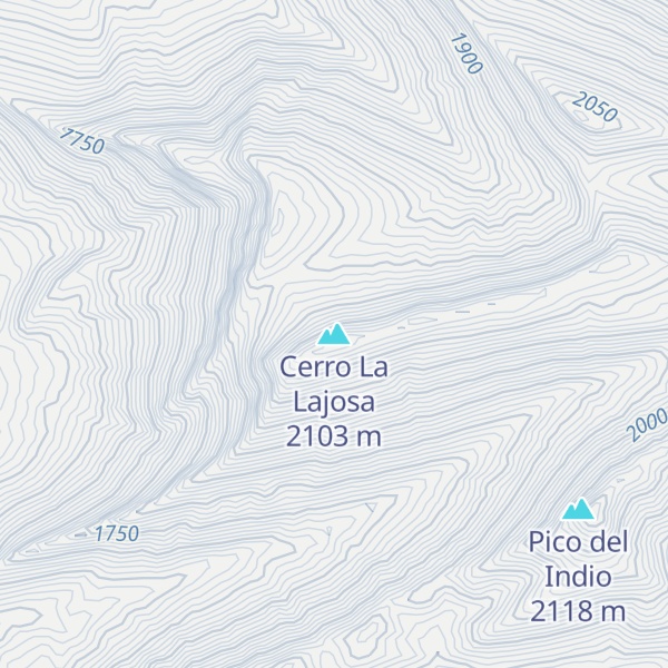 Map of Cerro La Lajosa