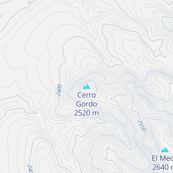 Map of Cerro Gordo