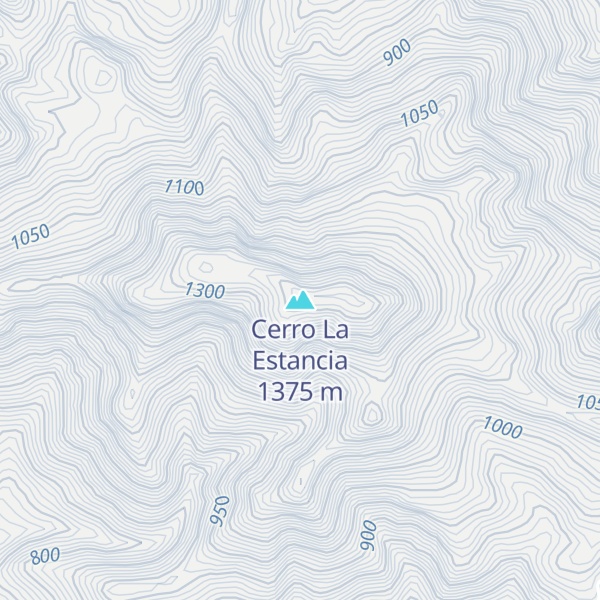 Map of Cerro La Estancia