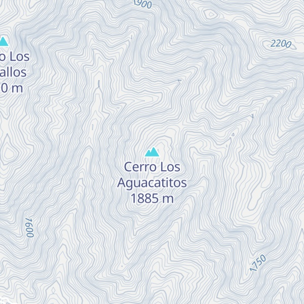 Map of Cerro Los Aguacatitos