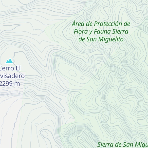 Map of Mesa El Chivato