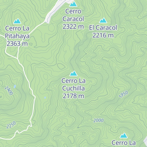Map of Cerro La Cuchilla