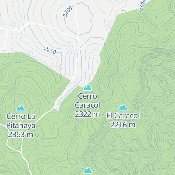 Map of Cerro Caracol