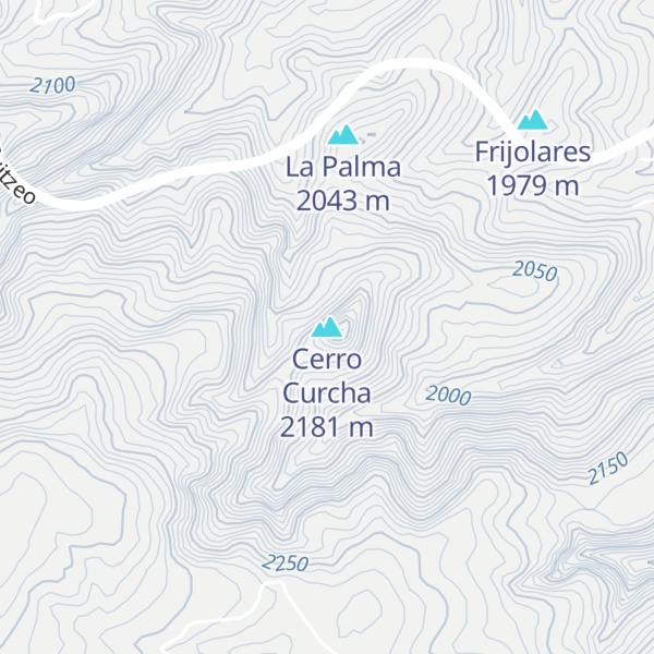 Map of Cerro Curcha