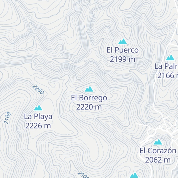 Map of El Borrego