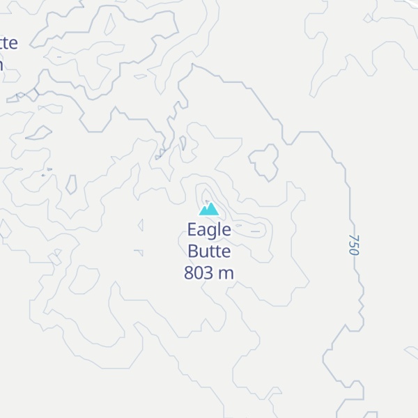 Map of Eagle Butte